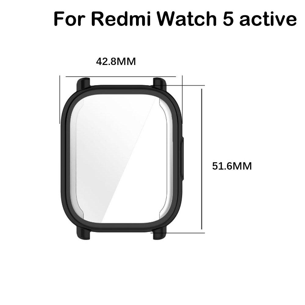 Full Protective Case Cover For Redmi Watch 5 Lite Screen Protector Case For Redmi Watch5 Active Replacement Frame TPU Soft Shell