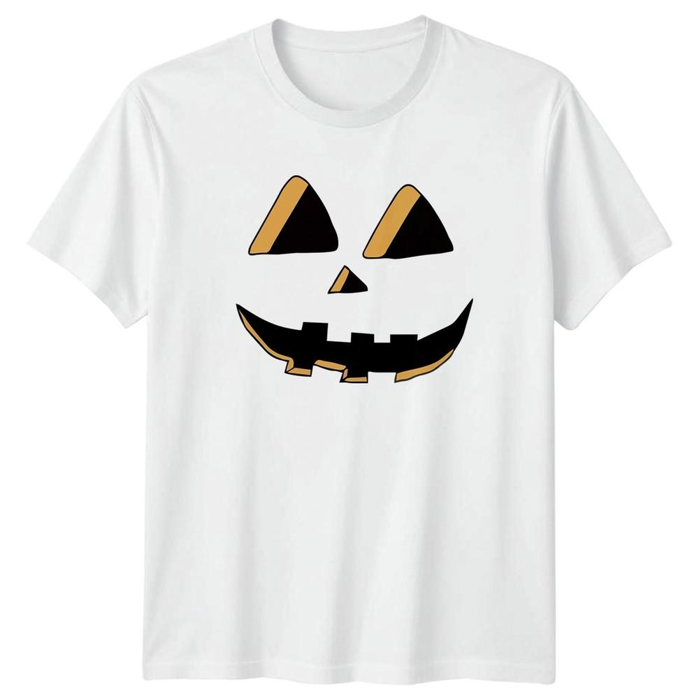 Halloween Pumpkin Face TShirt Jackolantern Halloween Gift For Him And Her S