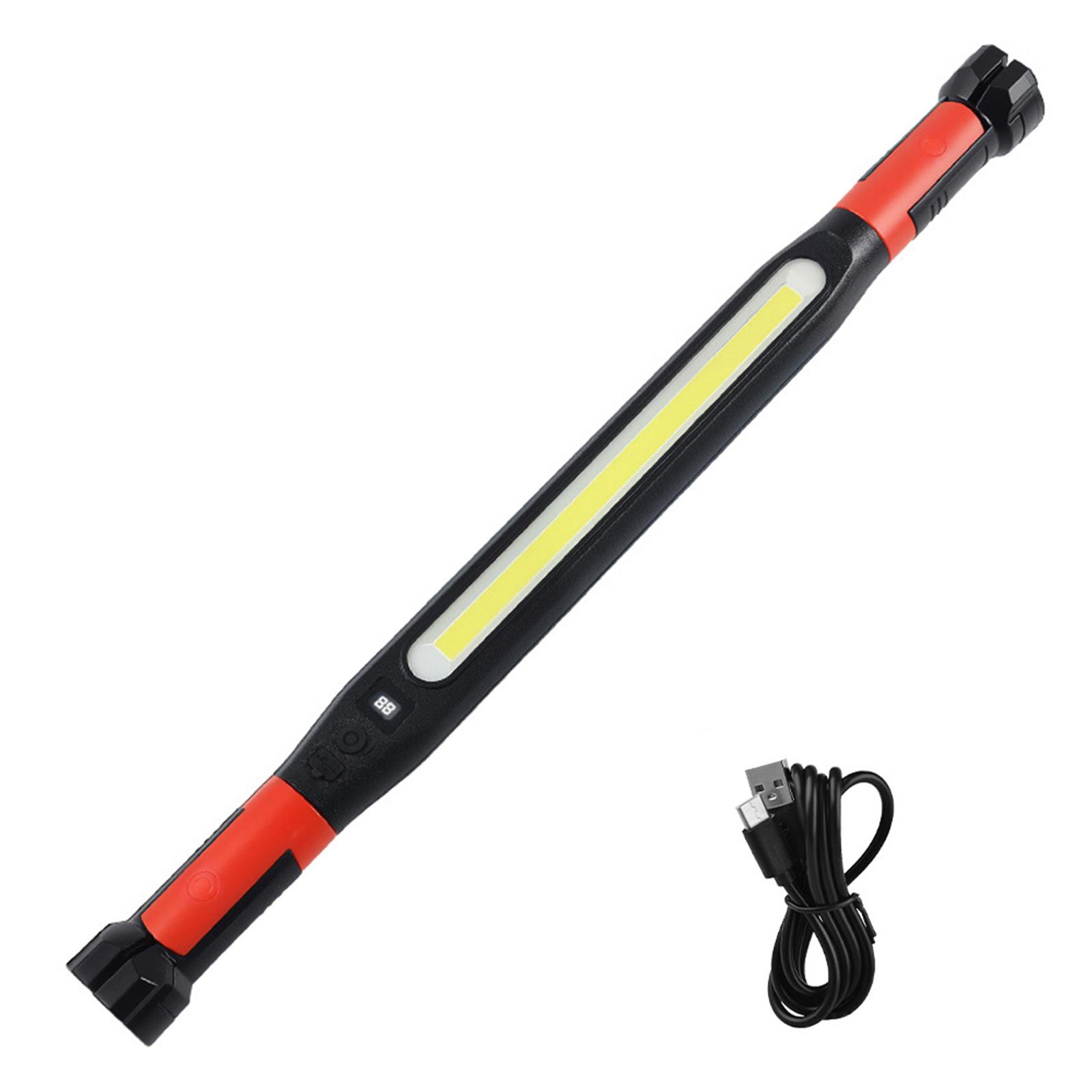 

Magnetic Work Light 700LM LED Cordless Job Site Lighting with Hook Rechargeable Flashlight for Mechanic/Car Repairing/Garage A