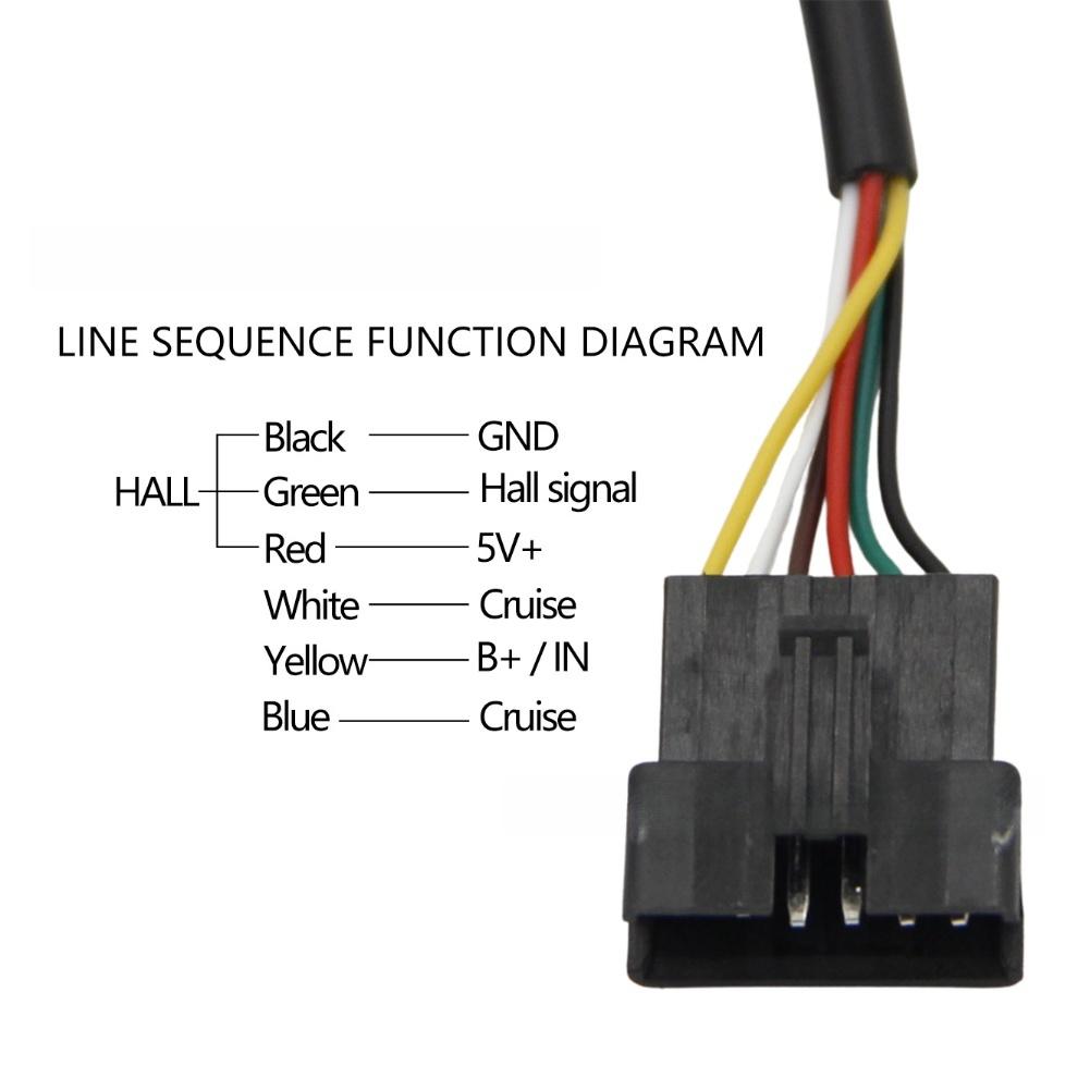 Electric Vehicle Speed Control Throttle 48V 6-Pin Throttle DY16 For Jetson Haze Folding Bike Cruise Control LCD Display Throttle