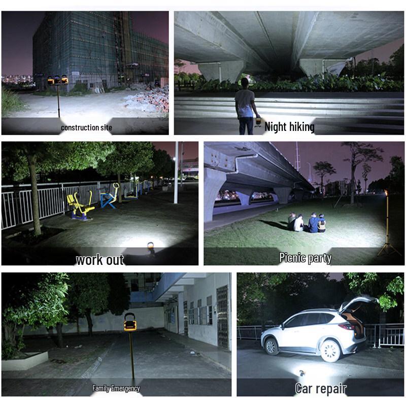 HONG JUN LED Rechargeable Emergency Floodlight
