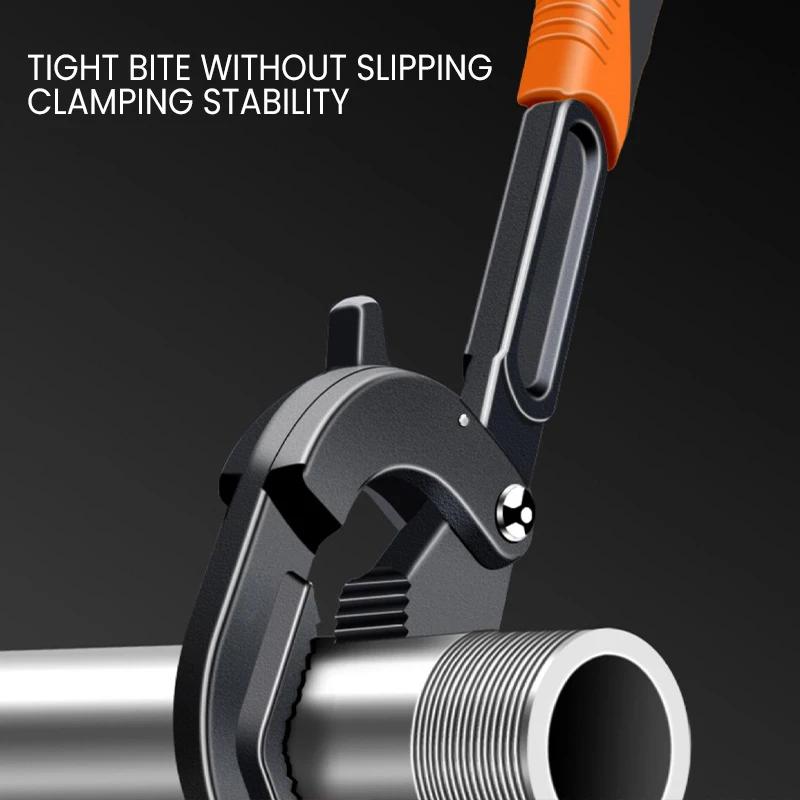 Wrench High Carbon Steel Multi Functional Adjustable Self Locking Ratchet Open End Wrench Manual Repair Tool