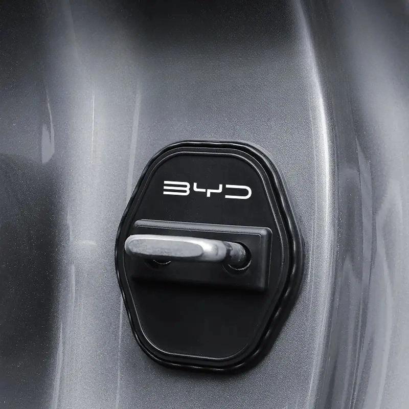 BYD Series Car Door Silicone Protective Cover Door Lock Silent Anti-collision Shock-absorbing Buffer for BYD Atto 3 Seal Dolphin