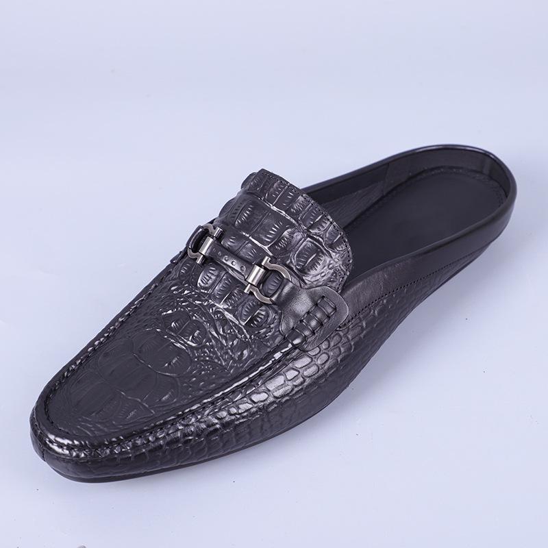 Brand Loafers Men Cowhide Leather Shoes Fashion Handmade Business Dress New Arrival Elegant Office Formal Suits Matches Man Shoe