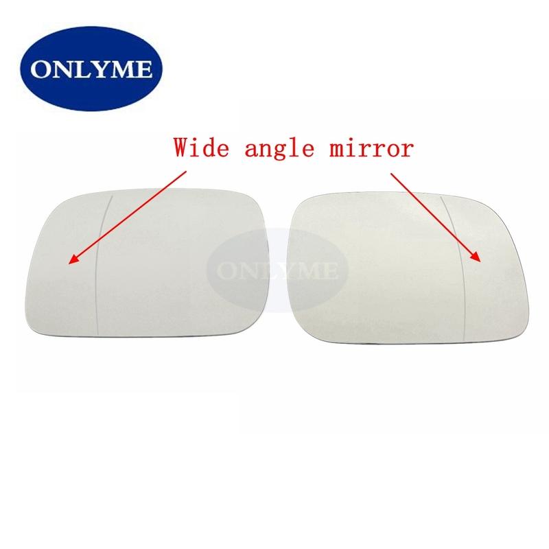 Wide Angle Heated Car Mirror Glass for VW Touareg 2002 2003 2004 2005 2006 2007