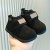 Children's Snow Boots, Boys' Short Boots with Padding, Girls' Cotton Boots, Baby Cotton Shoes