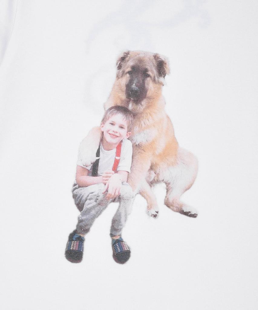 RETRIEVER CLUB Love Puppy Crop Tee [White]