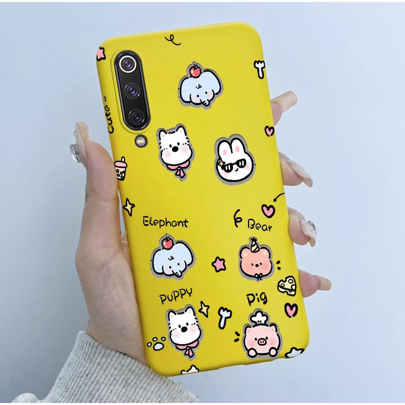For Xiaomi Mi 9 SE Case Cute Cartoon Panda New Patterned Silicone Matte Soft Protection Cover For Xiaomi Mi 9 Mi9 SE Phone Cases