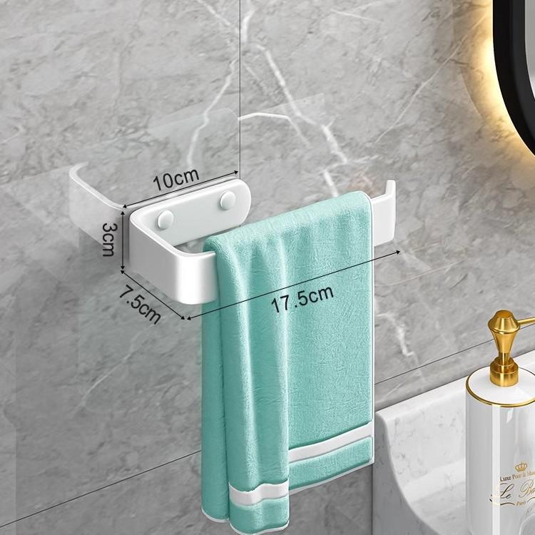 

Алюминиевая стойка-держатель для полотенец и бумаги без сверления для ванной комнаты Phantom White 15.9cm (With Punch)