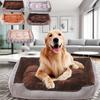 2025 Winter Warm Square Dogs Bed Stripe Pattern Removable Soft Pet Mat for Small Medium Large Dogs Detachable Washable Puppy Bed