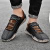 Plus Size 48 Man's Casual Shoes Microfiber Leather Mens Driving Wallking Shoes Loafers Outdoor Sports Sneakers