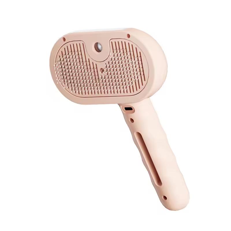 Comb for Dogs and Cats Steam Spray Dog Grooming Brush Unique Steam Brush for Dogs Luxury Grooming Steam Green Pink White