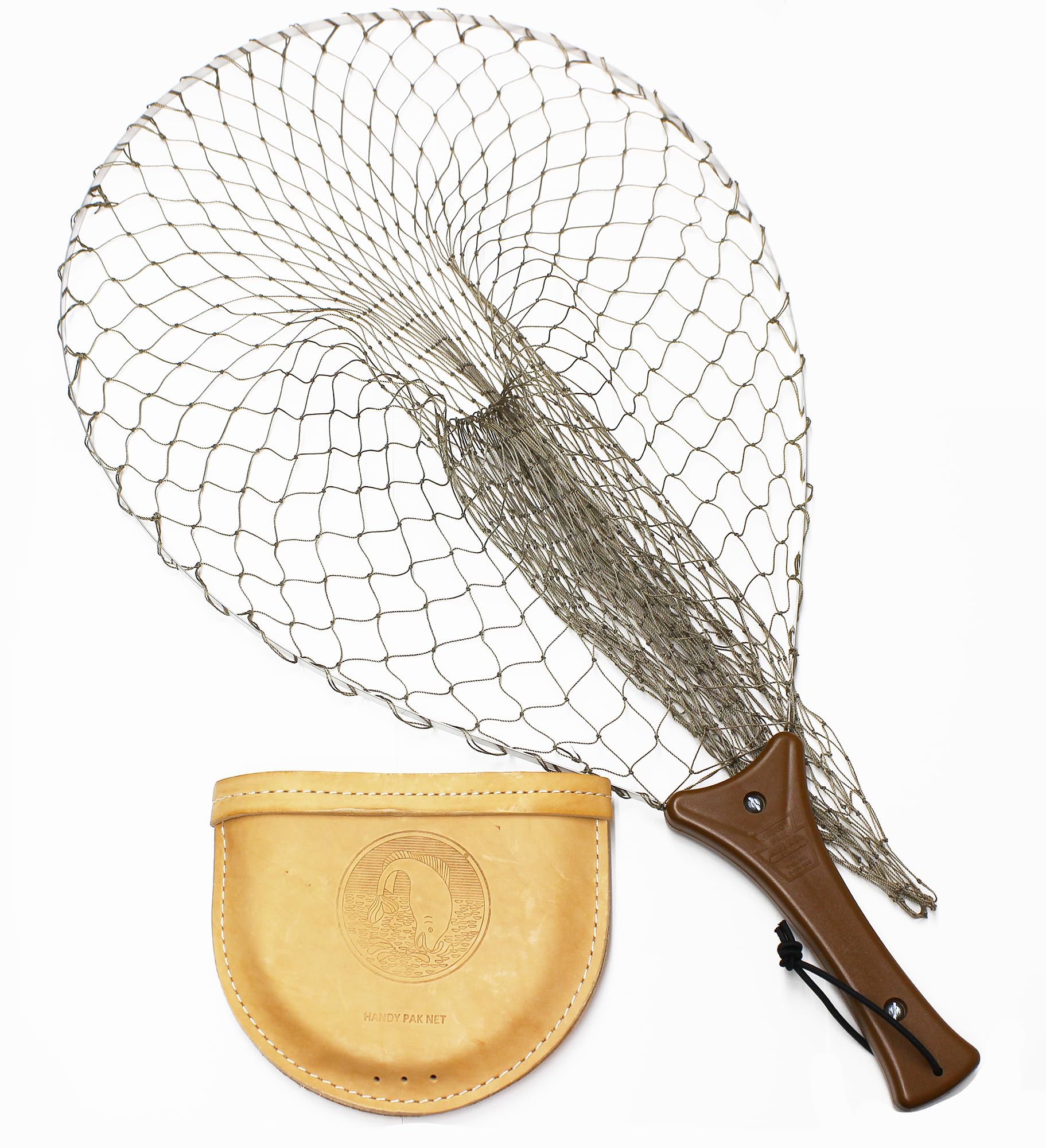 InstaNet с пластиковой кожей, нейлоновой сеткой, большой, ручка, чехол, оливковый