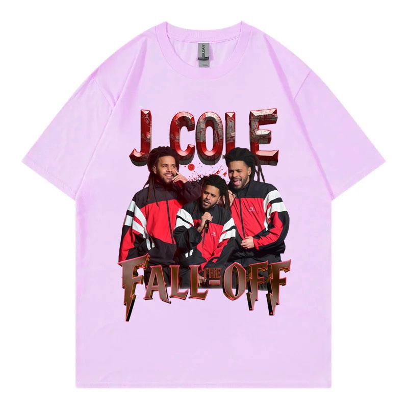 Rapper J Cole The Fall Off Tour 2026 Tshirt Streetwear Fashion Hip Hop Short Sleeve Tshirts Men Women Casual Cotton T Shirts