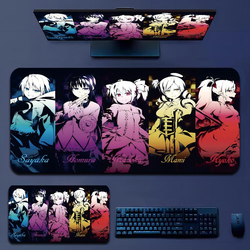

Cute Puella Magi Madoka Magica Mousepad Boy Pad Natural Rubber Gaming Desk Mat Size For Gameing World Of Tanks CS GO Zelda Square 10x10cm