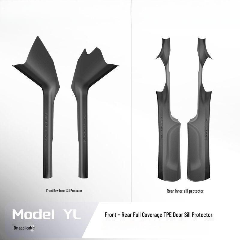 Tesla Model/Y Dedicated Threshold Strips and Anti-Kick Door Sill Protectors