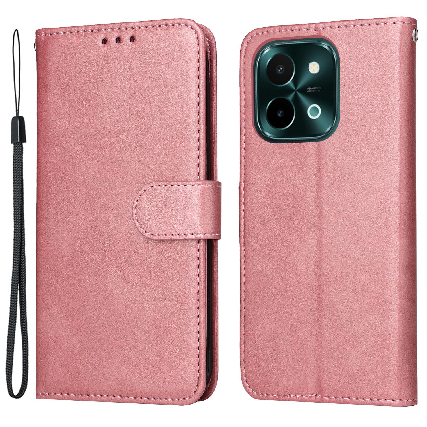 

For vivo Y28 4G/iQOO Z9x 5G Case Calf Texture Leather Wallet Phone Cover D