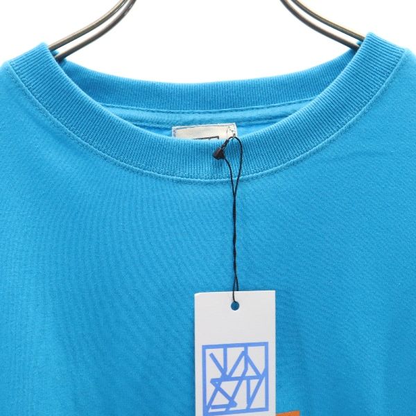 unused VAST222 19ss made in Japan Print Long sleeve sweat trainer 3 blue Men's Used