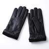 Men's Sheepskin Fleece Gloves Outdoor Cycling Business Winter Warm Touch Screen Genuine Leather Gloves