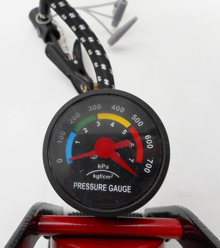 SAGISAKA Fahrradluftpumpe Fußpumpe Einzeln mit Manometer 33341