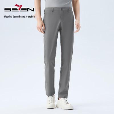 Septwolves Men's Cool Touch Slim-Fit Business Trousers