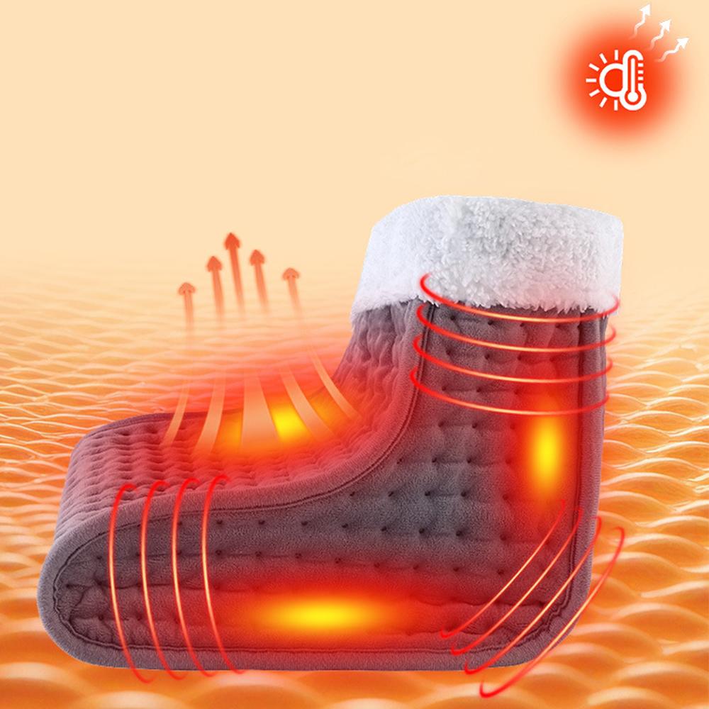 Electric Foot Heater 4 Modes Timing Heating Control Setting Washable Heated Thermal Foot Warmer Massager Foot Care Pad Cushion