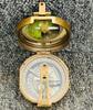 Nautical Geological Compass Gift Royal Navy Brass Brunton Compass in Wooden Box