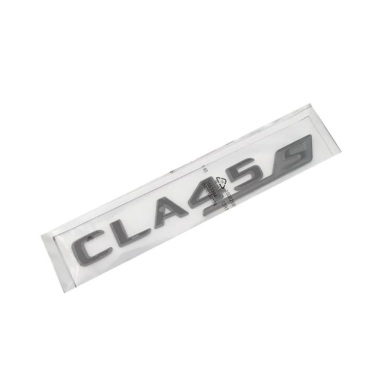 3D ABS CLA45S TURBO Car Trunk Badge Emblem Logo Sticker Letters Auto Accessories Suitable for CLA 45 S AMG C117 C118