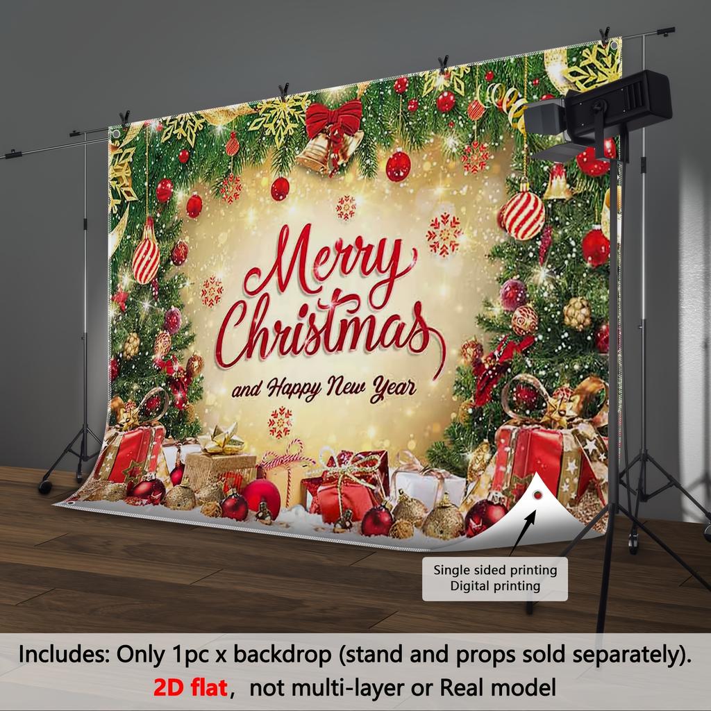 Merry Christmas  Happy New Year Decoration Background Winter Photography Backdrop Decorations For Photo Studio Photo Booth Christams Party