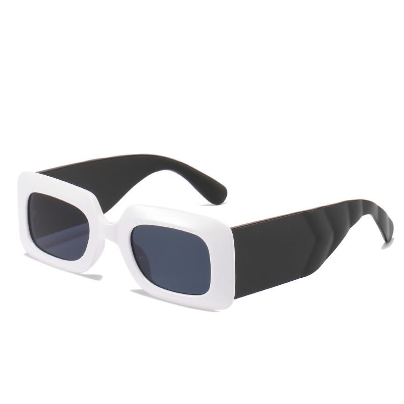 2021 Square Frame Sunglasses: European & American Wide-Leg Designer Shades for Women - Milan Fashion