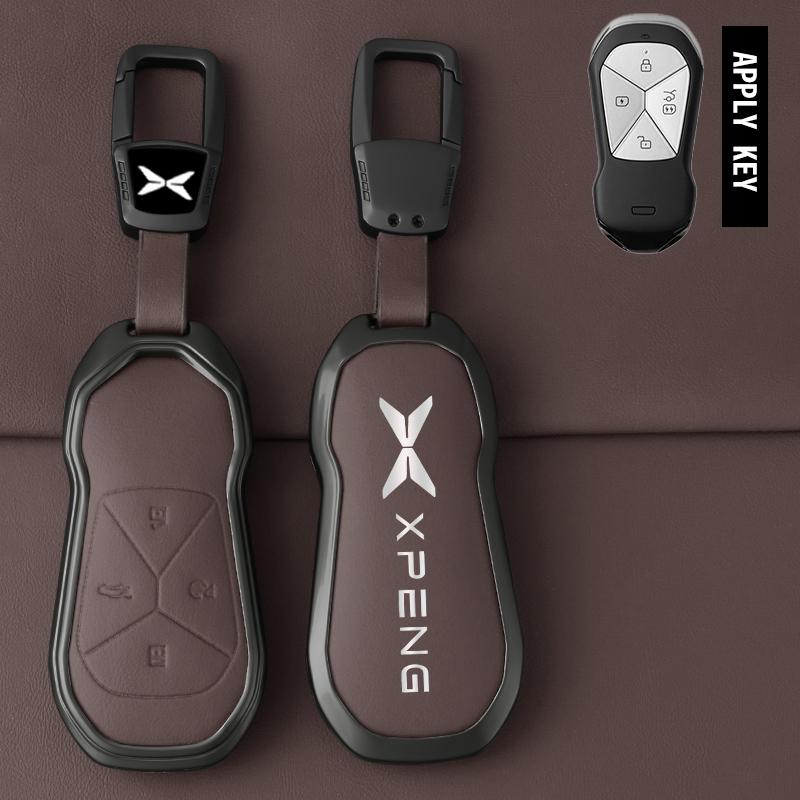 Zinc Alloy Auto Key Fob Cover Case Housing Fit For Xpeng Xiaopeng G6 G9 P7 P7I G3 G3I P5 - Protector Bag Automotive Styling Auto Accessories
