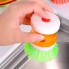 Automatic Liquid-Filling Ball Brush: Gentle, Hydraulic Pot & Dish Cleaner for Easy Kitchen Use Without Hand Strain.