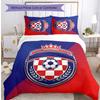 Croatia Football Printed Bedding 3 Piece Set Cozy Breathable Bed Cover Set as Housewarming Holiday Gift