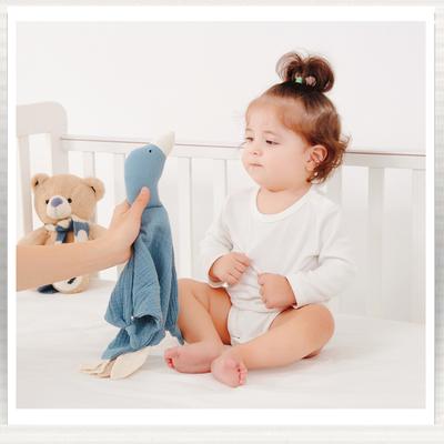 Cute Animal Security Blankets for Babies Soft Cotton Loveys for Babies Soothing Towel Unisex