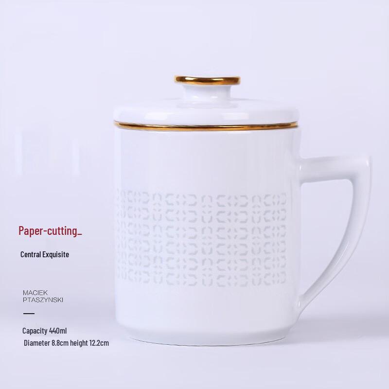 Jingdezhen Ceramic Office Tea Cup with Lid