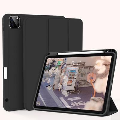 Für iPad Hülle 10,2 Zoll 3-fach faltbare Softshell mit Stifthalter für iPad Pro 11 Air 4 5 Schutzhülle