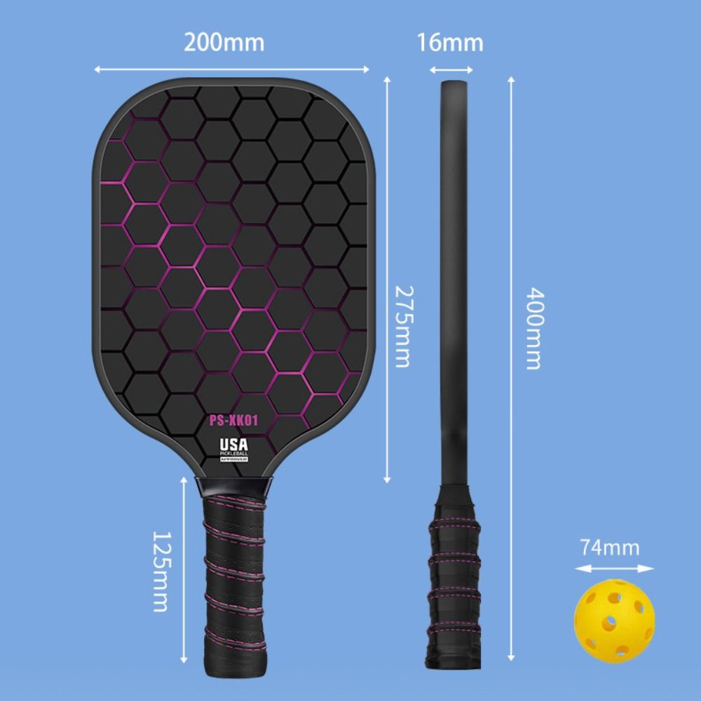 Lightweight Pickleball Rackets Frosted Surface Pickle Ball Paddle  Professional Game