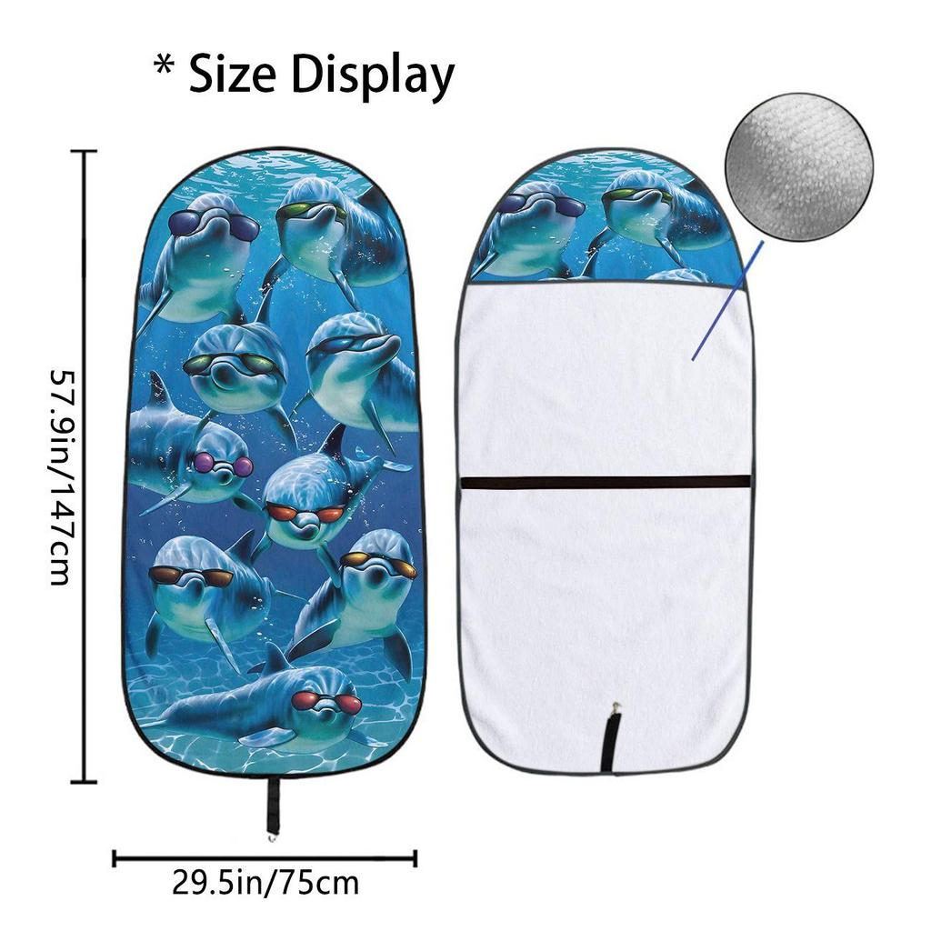 Universal Gym Workout Car Seat Protector Towel - All-Season Front Cover