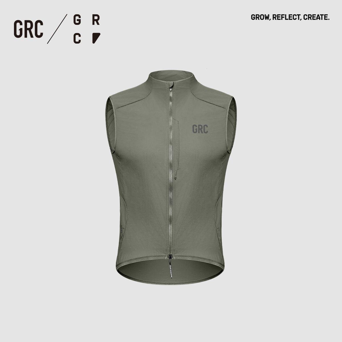 GRC Lightweight Windproof Reflective Bike Bicycle Cycling Vest for Men Xs армия зеленый