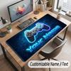 Game Controller Theme Customized Mouse Pad Personalized Print Name Text Desk Mat For Home Office Table Decor