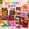 Nee Doh Überraschungsbox Gemischtes Squishy Fidget Spielzeug Set Pizza Qualle Kuchen Würfel Stressabbau Quetschspielzeug für Kinder Erwachsene