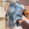 La Chapelle Women's Casual High-Waist Straight Leg Jeans
