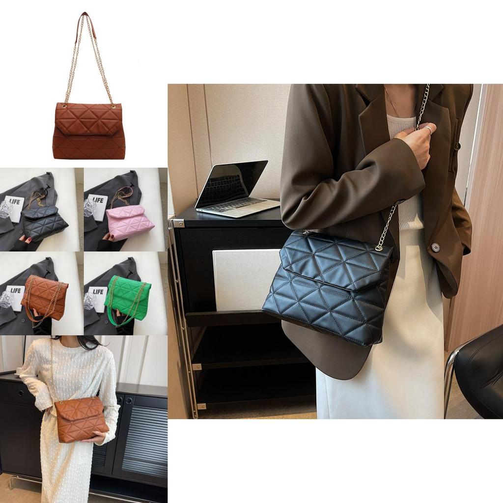 Stylish Korean Design Small Square Bag Pu Leather Casual Shoulder Bag