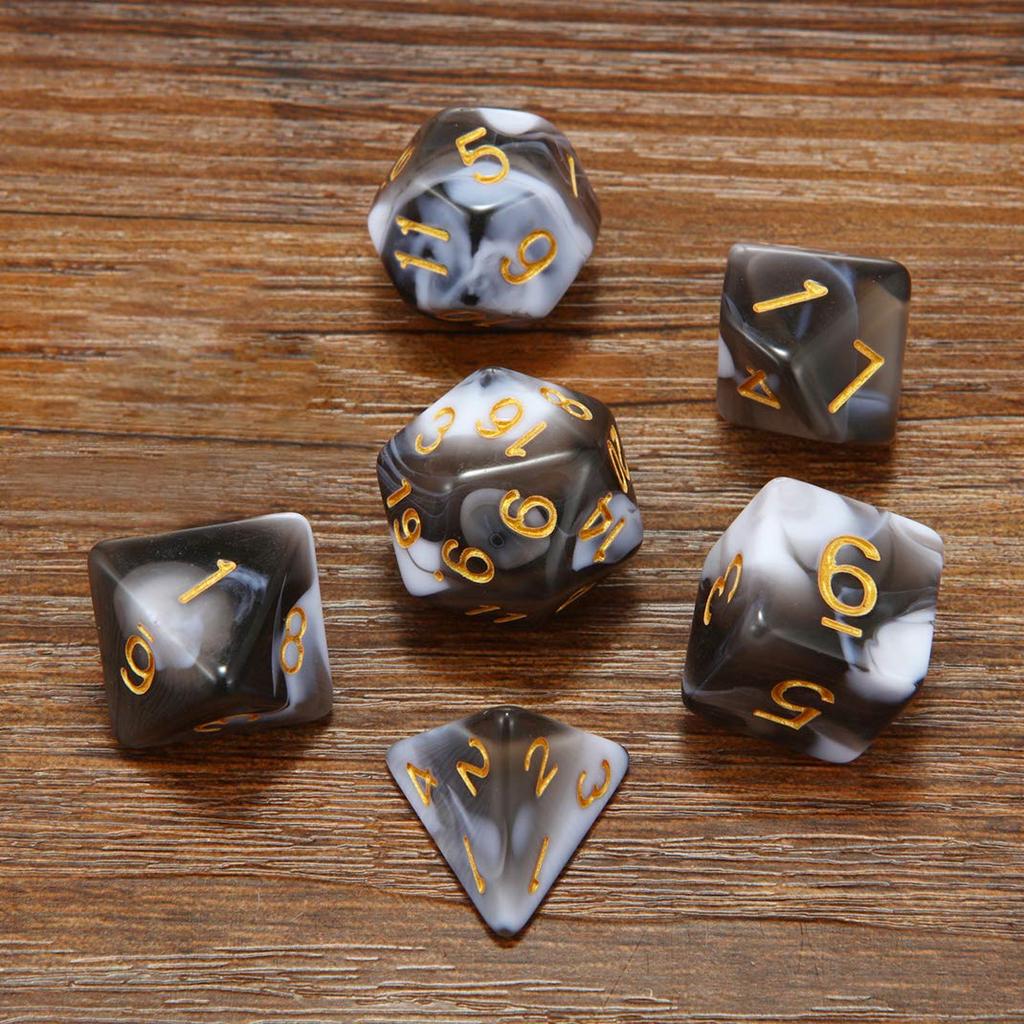DIYBravo Silicone Mold, Dice Shape, Polyhedron, 10 Types, 10 Sets, Numbers, DIY Epoxy Resin, UV Resin, Tabletop Game, Mahjong, Keychain, Pendant (Dice