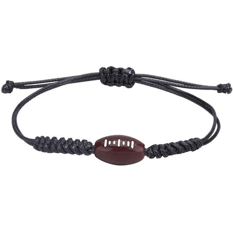 1 Pcs Hand Woven Alloy Bracelet for Baseball Football, Basketball and Volleyball