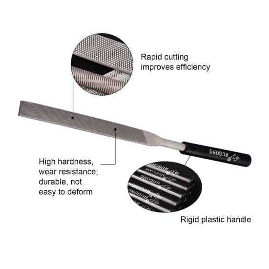 10-teiliges Feilenset, verschleißfest, gute Zähigkeit, Lagerstahl, exquisiter ergonomischer Griff, Nadelfeilen zum Polieren