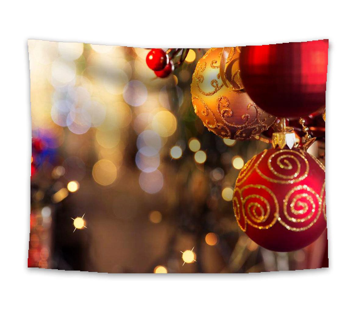 С Рождеством печатный домашний декор гобелен настенный для спальни гостиной Настенный — фото 15