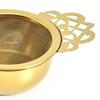 Tea Infuser Anti-rust Convenient 304 Stainless Steel Double Winged Handles Loose Leaf Tea Strainers for Home Gold/Silver
