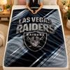 Flannel BlanketLas Vegas Raiders Warm Soft Throw Blanket for Indoor Sofa Bed Living Room Use