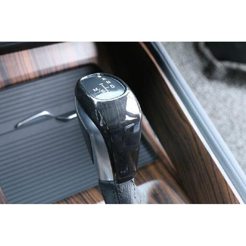 Central Console Gear Black Wood Grain Shift Knob Cover 2016- For BMW X1 F48